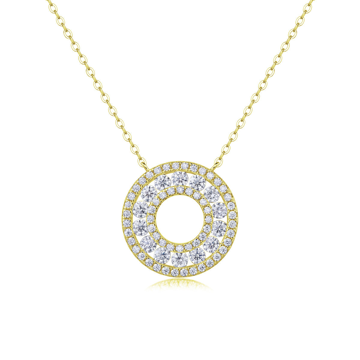 Elegant Solar Diamond Jewelry Pendant Set With Moissanite S925 Sterling Silver