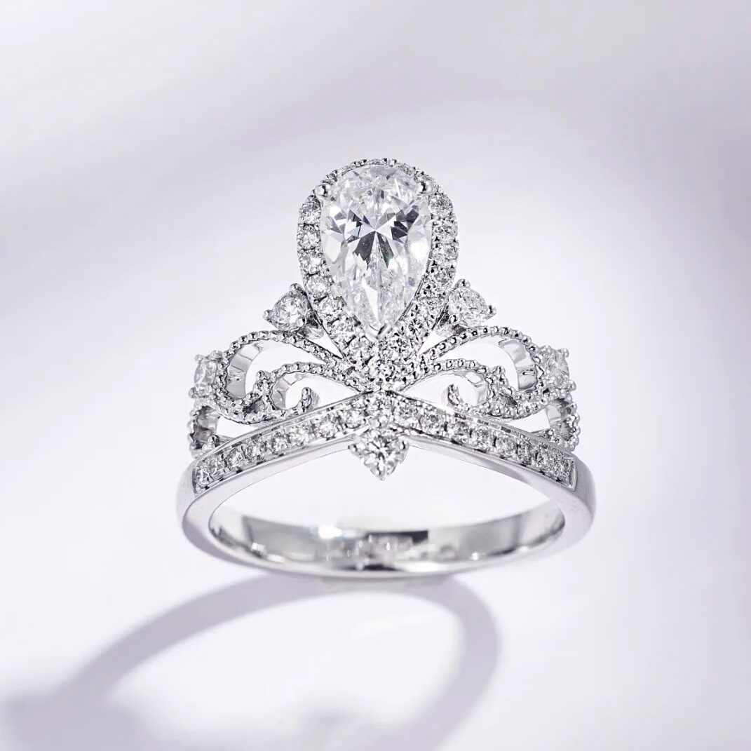 S925 Sterling Silver Moissanite Ring