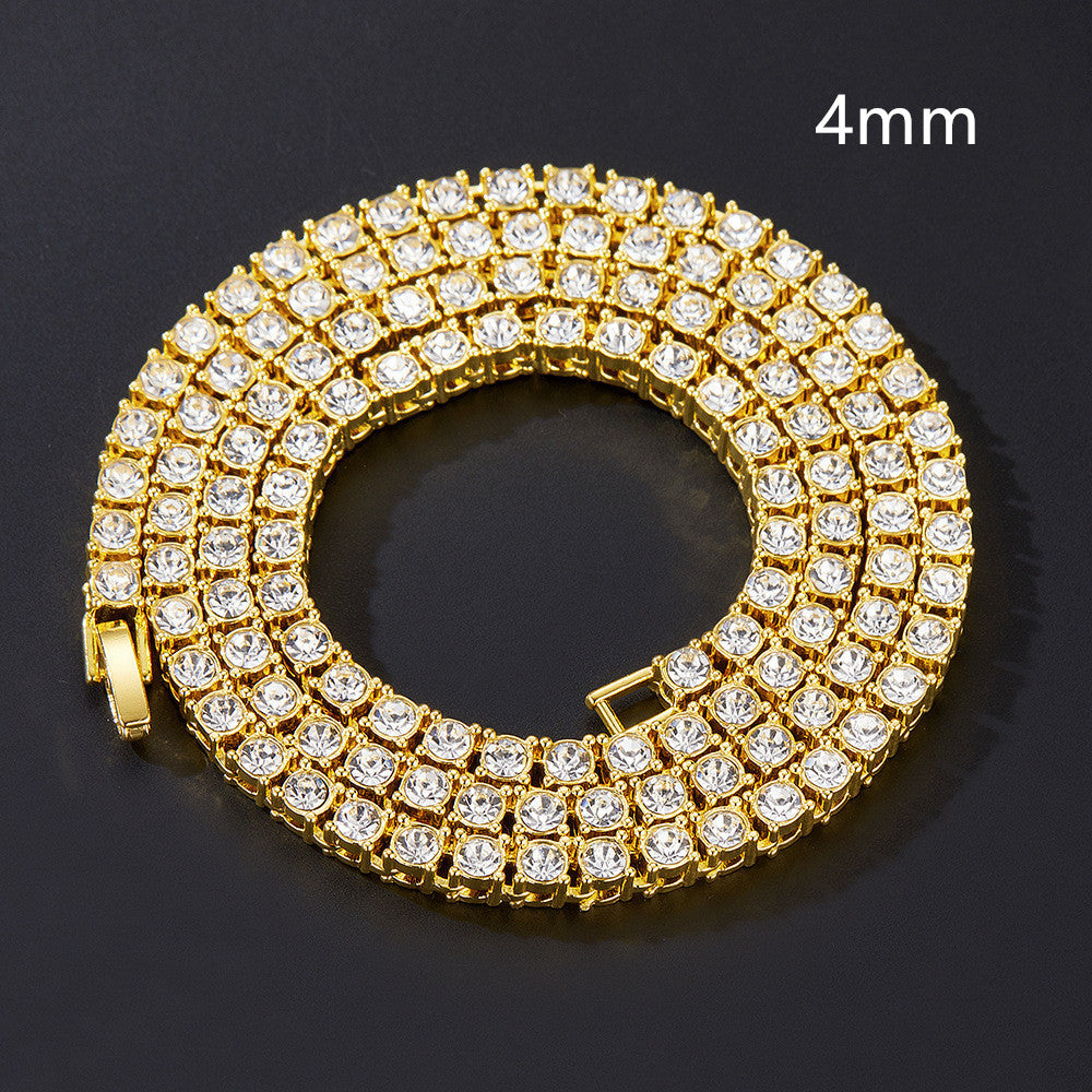 Hip-Hop Street Full Diamond Tennis Chain Necklaces