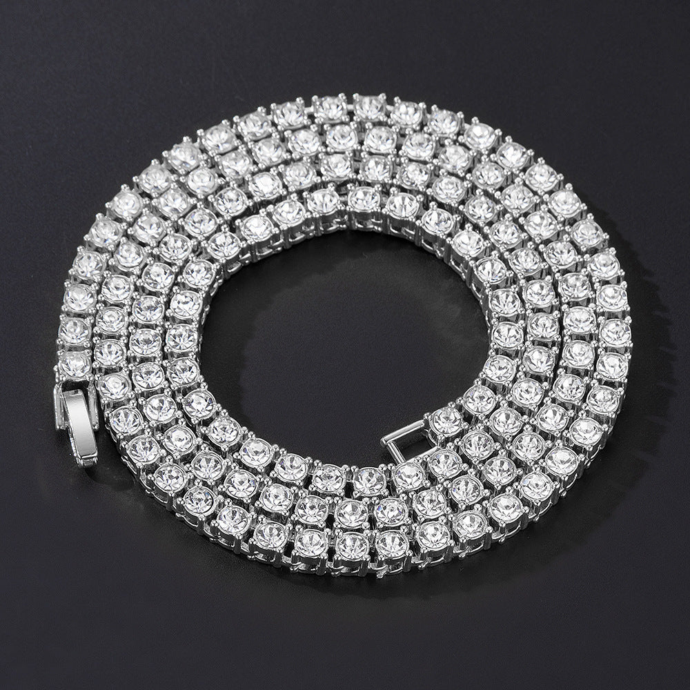 Hip-Hop Street Full Diamond Tennis Chain Necklaces