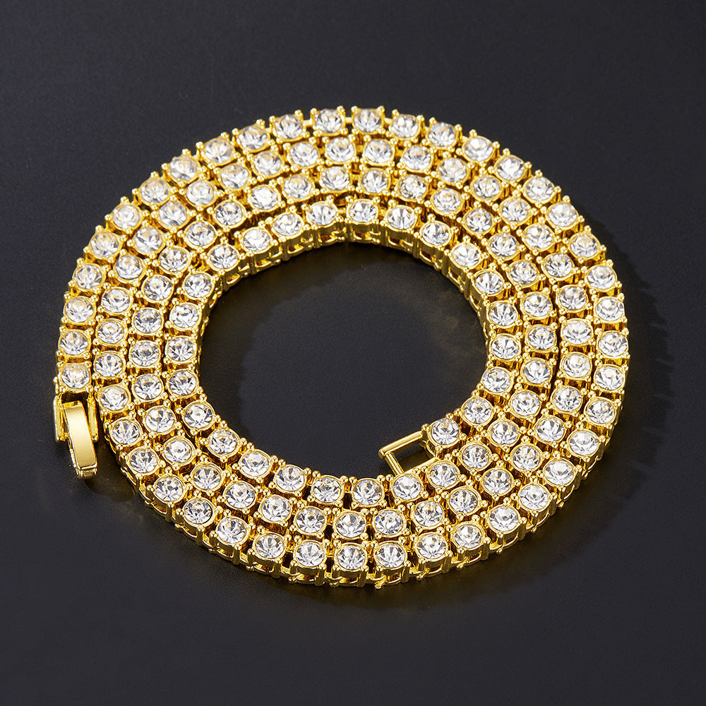 Hip-Hop Street Full Diamond Tennis Chain Necklaces