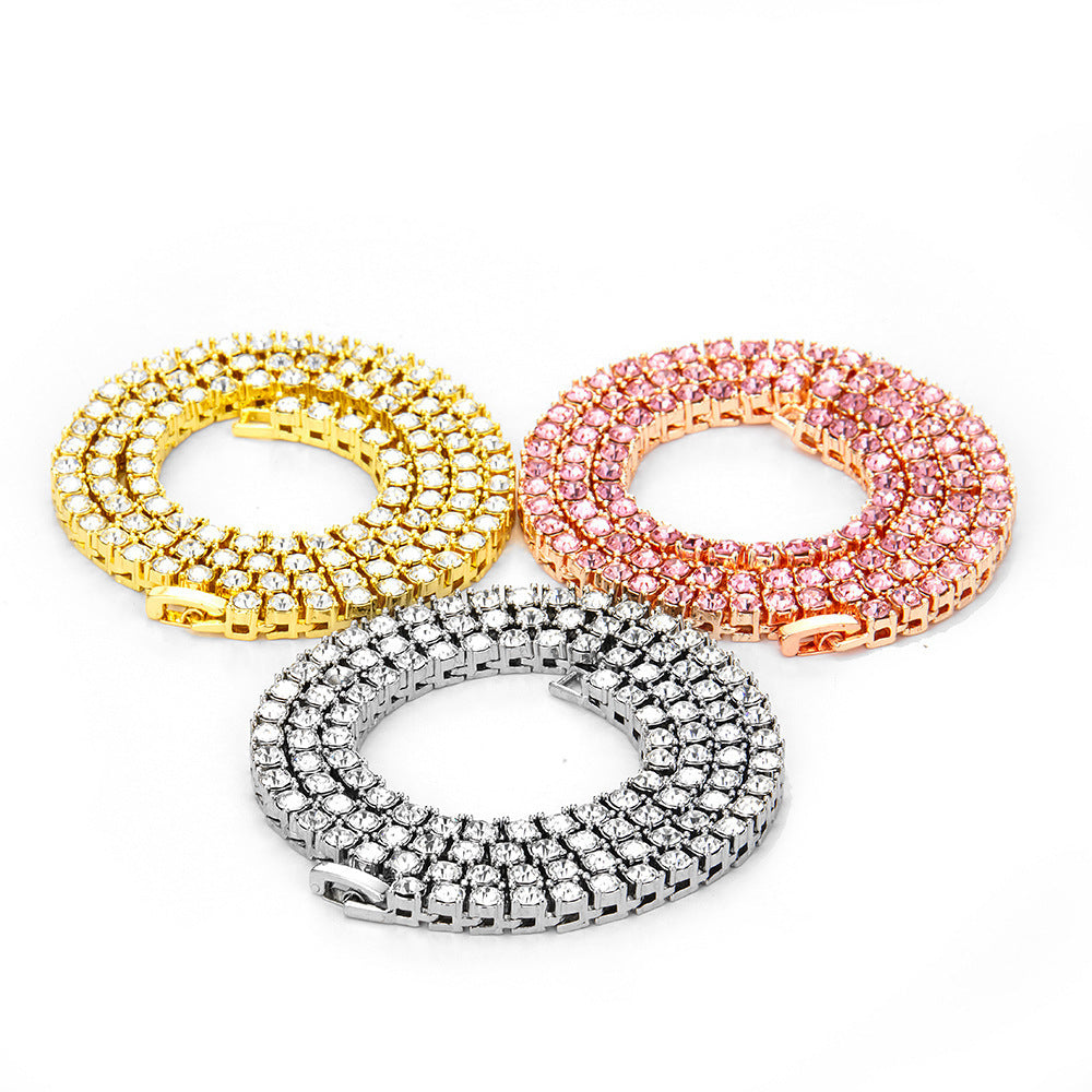 Hip-Hop Street Full Diamond Tennis Chain Necklaces