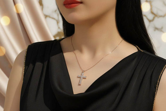 Shelter - Moissanite Pendant Necklace Sterling Silver Platinum Plated - GuardianAngel Jewels