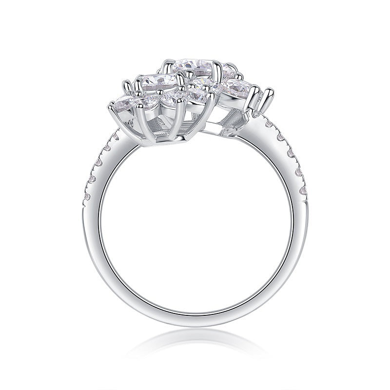 Open Ring Light Luxury High Sense Moissanite