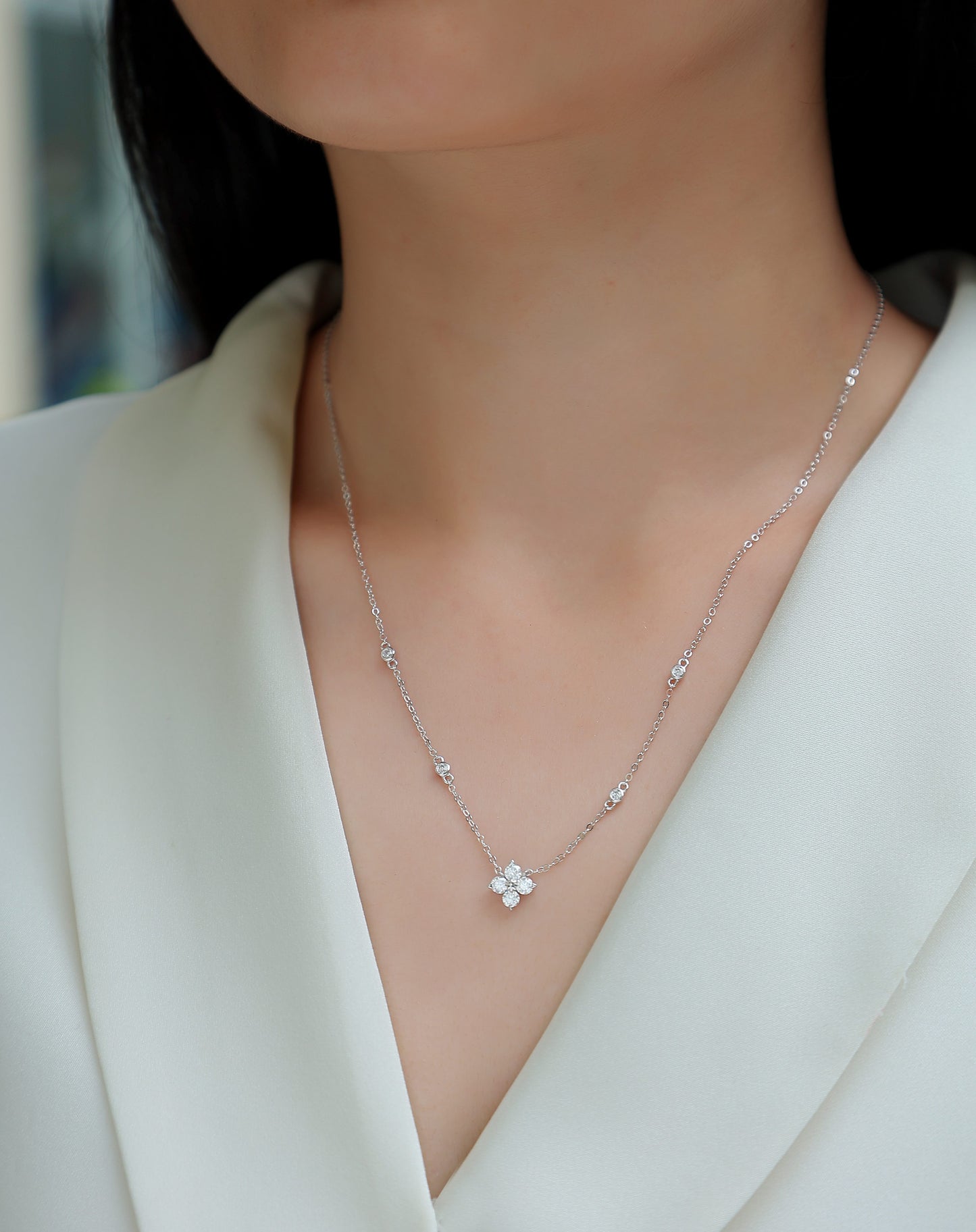 Radiant Star Luxurious Moissanite Diamond Jewelry Pendant Set S925 Sterling Silver And Platinum Plating
