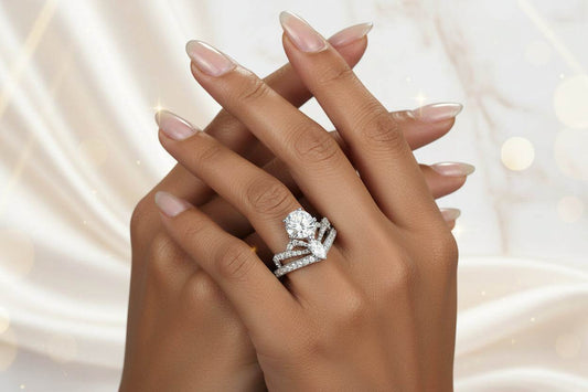 Princess Jasmine - Moissanite Crown Women's Ring - GuardianAngel Jewels
