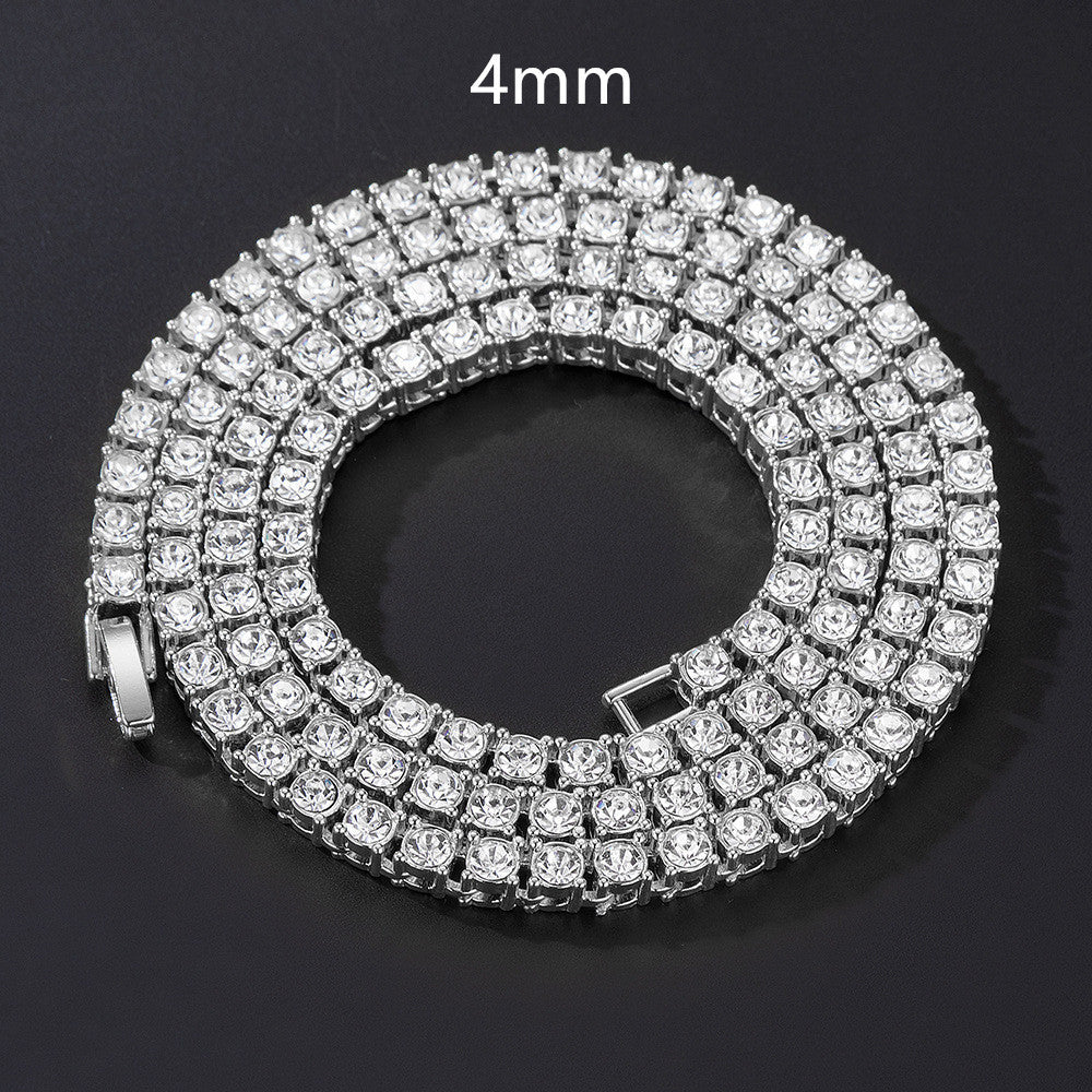 Hip-Hop Street Full Diamond Tennis Chain Necklaces