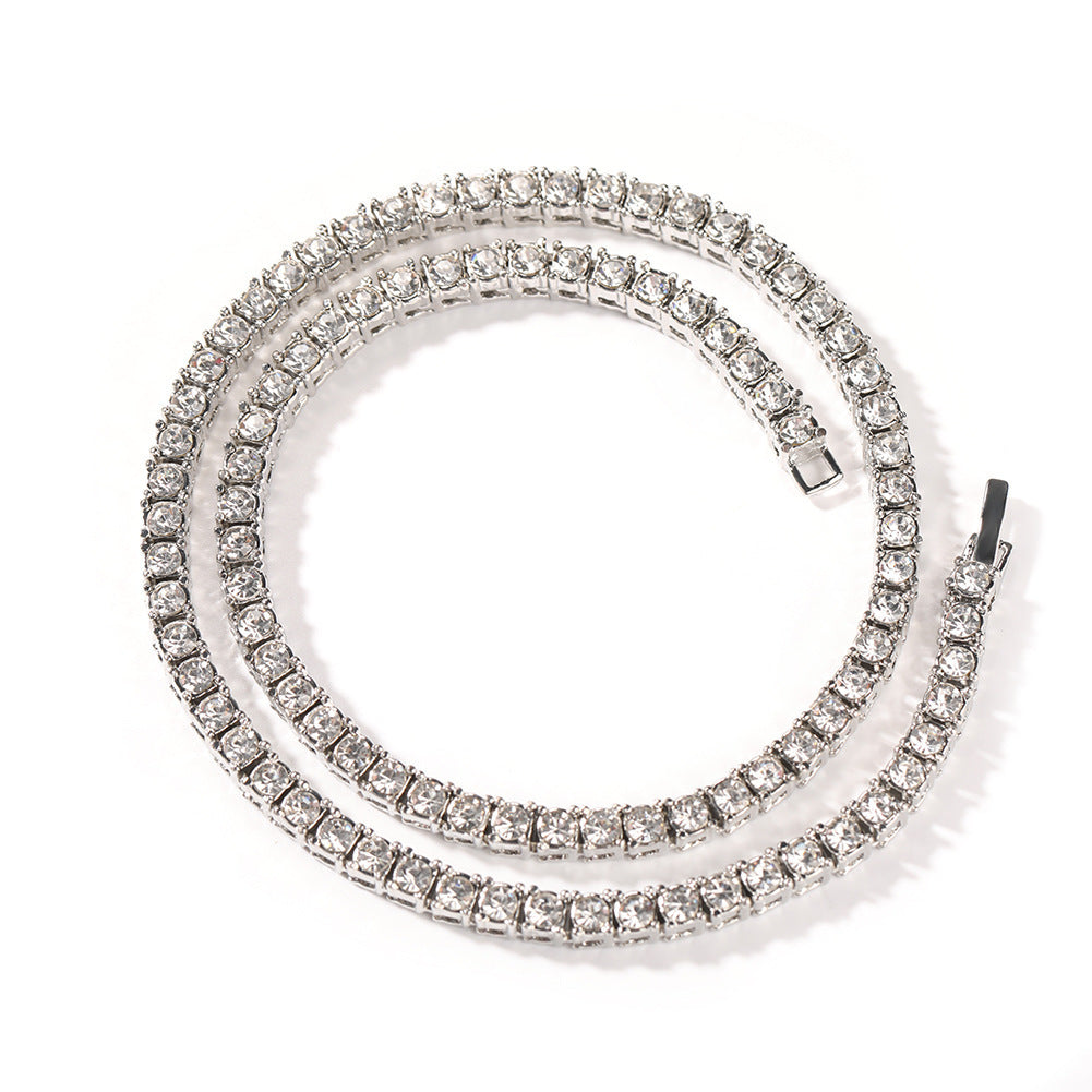 Hip-Hop Street Full Diamond Tennis Chain Necklaces