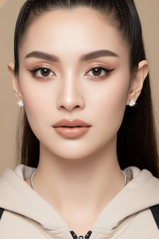 Bunny Ears - 1 Carat Moissanite Sterling Silver Earrings - GuardianAngel Jewels