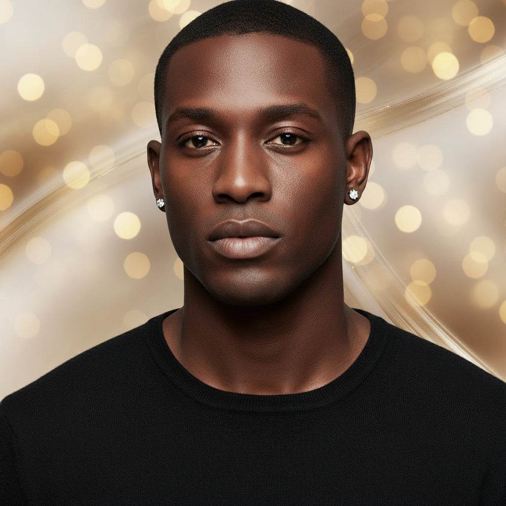 4 Carat Six Claw Moissanite Stud Sterling Silver Earrings - GuardianAngel Jewels