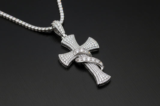 Timeless - Moissanite Pendant Platinum Plated