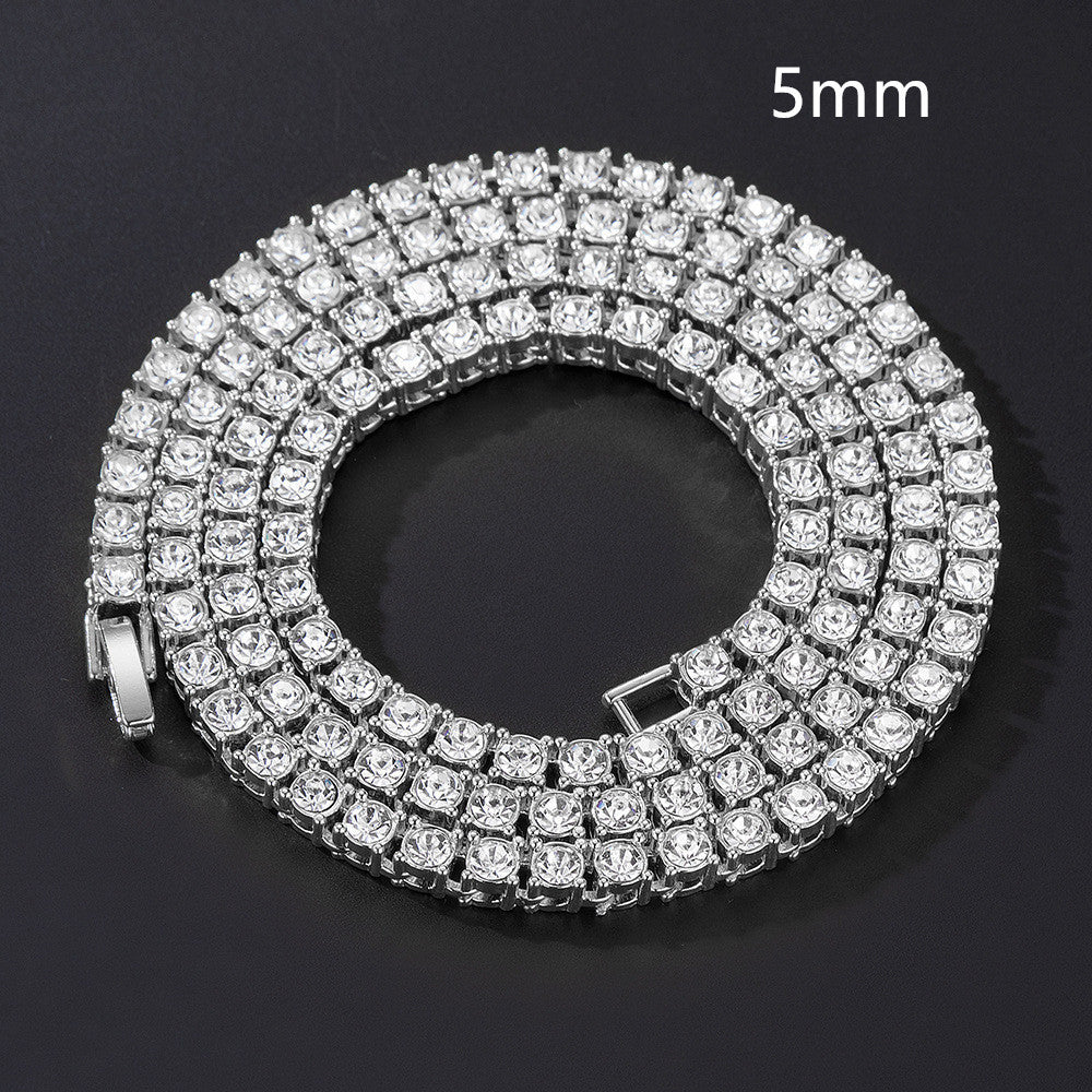Hip-Hop Street Full Diamond Tennis Chain Necklaces