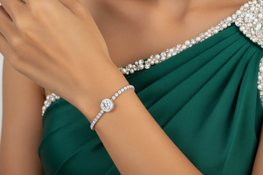 Bolo - 1 Carat Moissanite Bracelet Sterling Silver - GuardianAngel Jewels