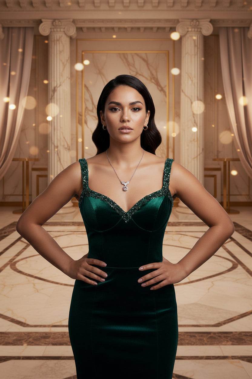 Day Dreamer- Moissanite Pendant Necklace Sterling Silver - GuardianAngel Jewels