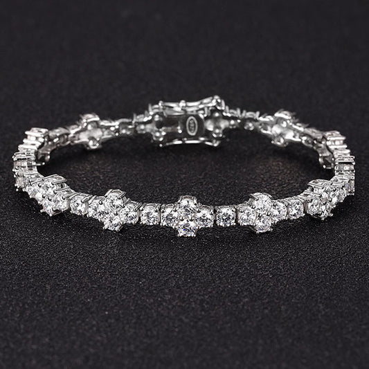 😙 - 3mm Moissanite Tennis Bracelet Women's - Sterling Silver
