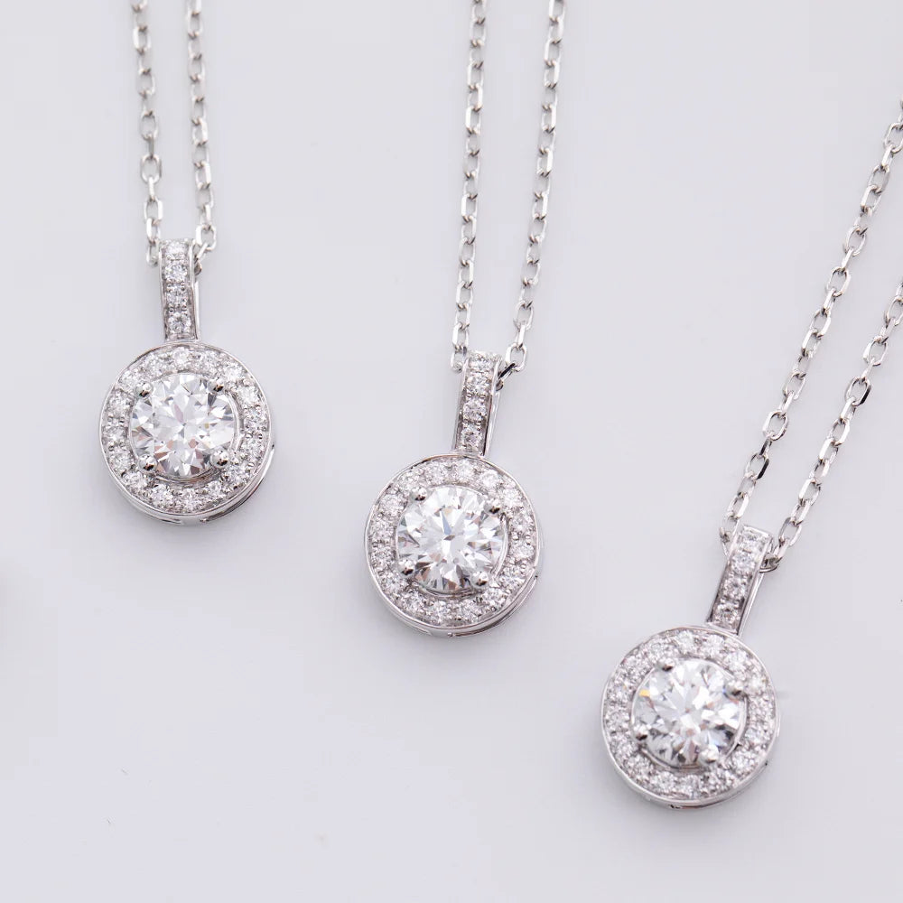 IGI Certified Brilliant Cut Diamond Pendant Necklace - GuardianAngel Jewels