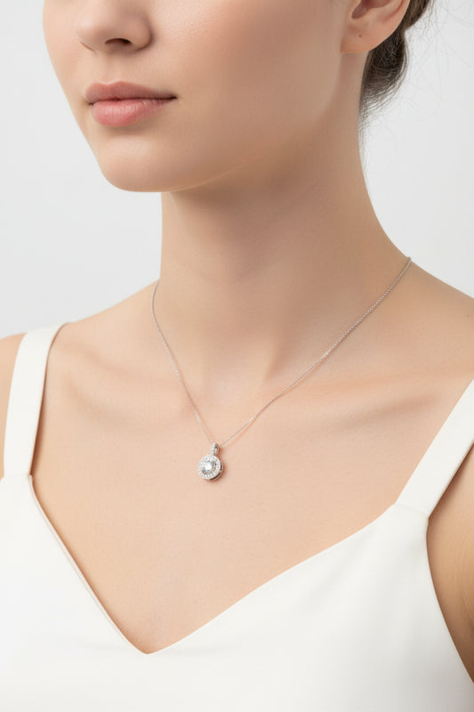 IGI Certified Brilliant Cut Diamond Pendant Necklace - GuardianAngel Jewels