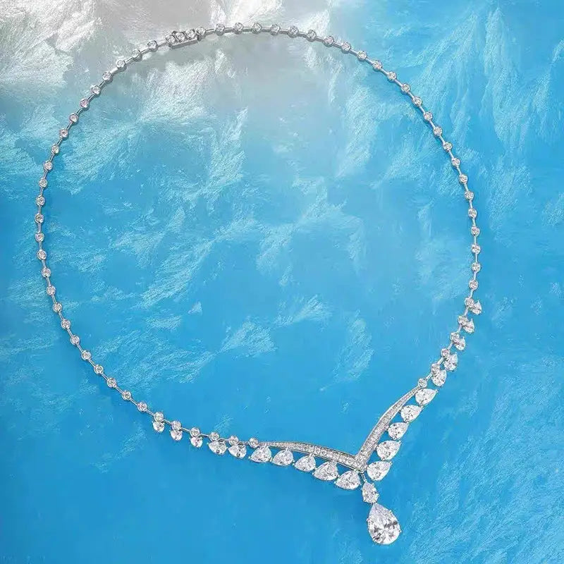 IGI Certified 14k White Gold Luxury Necklace - GuardianAngel Jewels