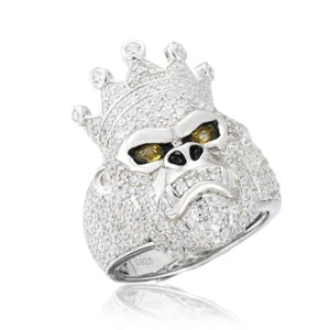GRA Certified King Gorilla VVS1 Moissanite Animal Ring - GuardianAngel Jewels