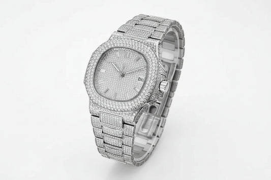 SEAKOSS Full Iced Out Moissanite Luxury Watch for Men - GuardianAngel Jewels