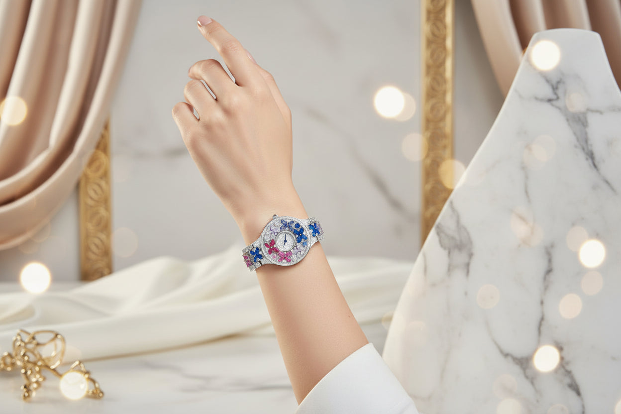 Luxury Butterfly Womens WristWatch - GuardianAngel Jewels