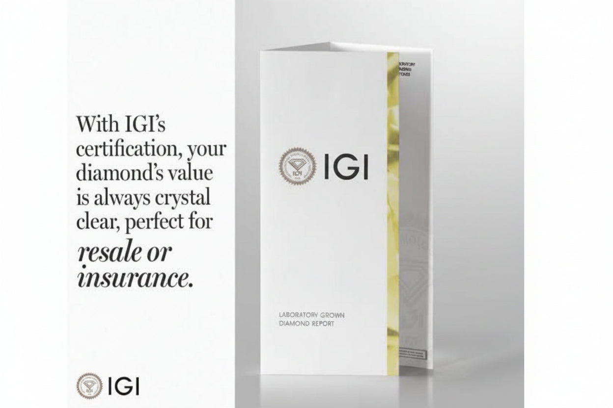 IGI Certified 14k White Gold Luxury Necklace - GuardianAngel Jewels