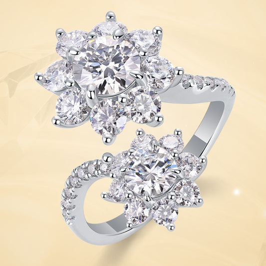 Open Ring Light Luxury High Sense Moissanite
