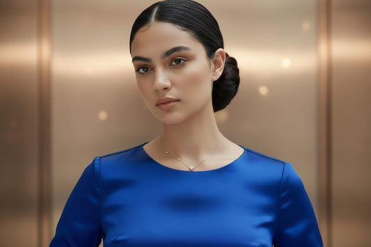 Radiant Star - Moissanite Pendant Necklace Sterling Silver Platinum Plated - GuardianAngel Jewels