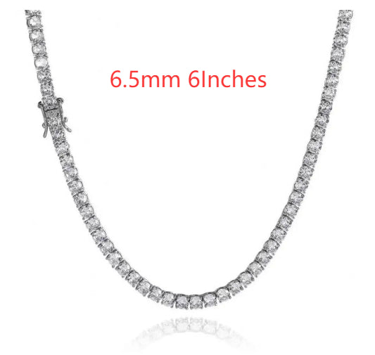 Single Row Tennis Chain - Moissanite Sterling Silver - GuardianAngel Jewels