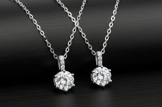Shining Star - Solitaire Moissanite Pendant Necklace