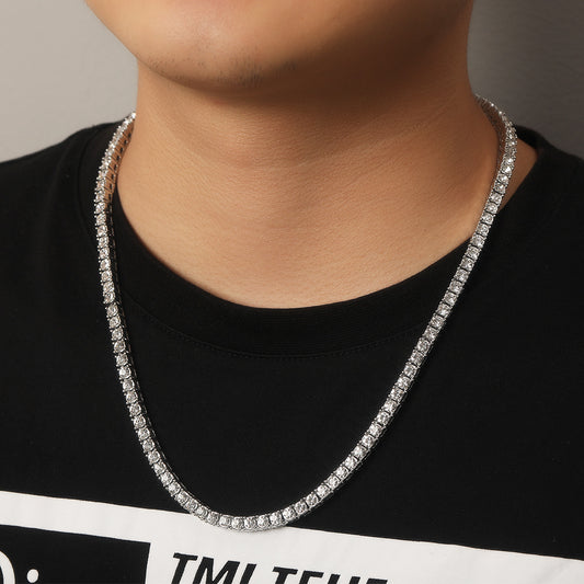 Hip-Hop Street Full Diamond Tennis Chain Necklaces