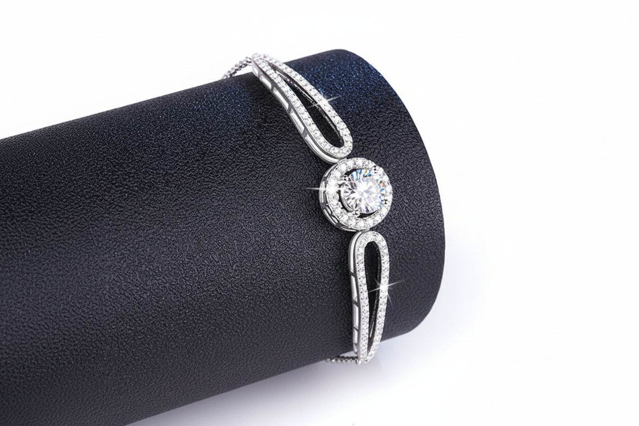 Beloved - 1 Carat Moissanite Tennis Bracelet Sterling Silver - GuardianAngel Jewels