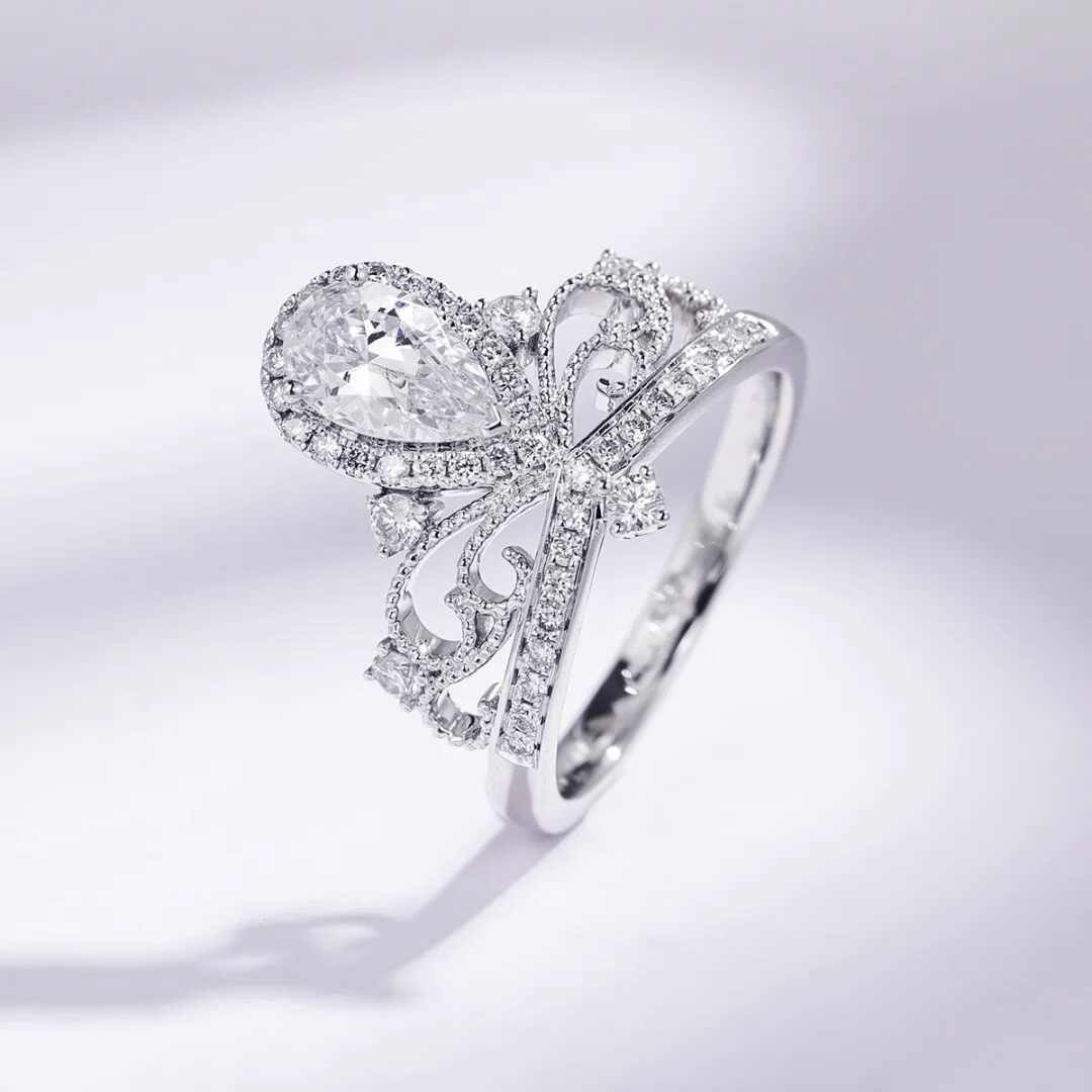 S925 Sterling Silver Moissanite Ring